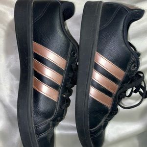 Black & Rose gold adidas